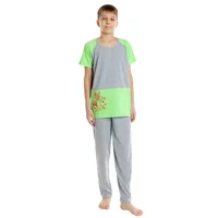 Pijama copii (baieti) AP2521 gri/vernil, Andana | marimea 32 (5/6 ani)