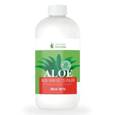 Aloe Vera Gel cu Pulpa, Remedia | 1000 ml