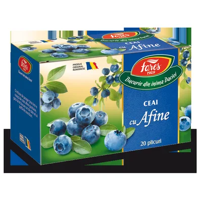 Ceai cu afine 50%, ceai la plic, Fares | 20 plicuri