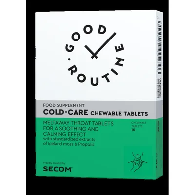 Good Routine Cold-Care, Secom | 10 tablete masticabile