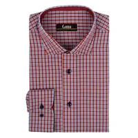 Camasa barbati 24-1924 Slim Fit, bordo/albastru carouri, Gama | marimea 37/38