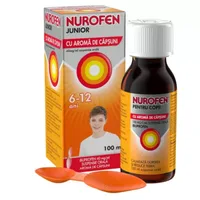 Nurofen Junior 6-12 ani 40mg/ml suspensie orala cu aroma de capsuni, Reckitt Benckiser | 100 ml