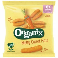 Snack ecologic Bio din Porumb Dulce si Morcovi 6+ luni, Organix | 20 g