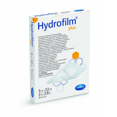 Pansament transparent Hydrofilm Plus, 5 x 7,2 cm, Hartmann | 50 bucati