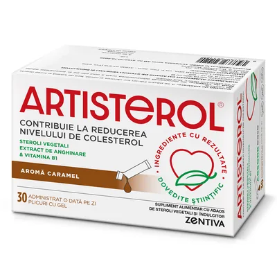 Artisterol aroma caramel, 30 plicuri cu gel, Zentiva
