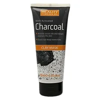 Masca faciala cu Carbune Activ si argila Beauty Formulas, Elina Med | 100 ml
