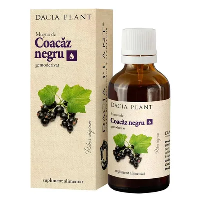 Coacaz Negru Muguri Gemoderivat, Dacia Plant | 50 ml