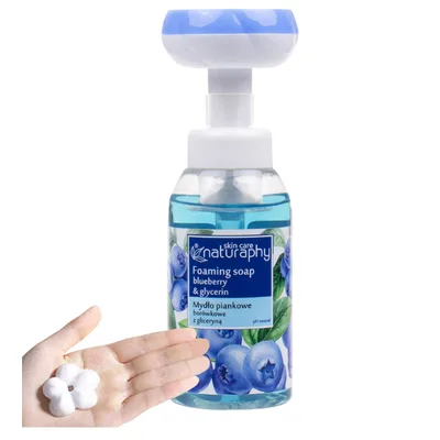 Sapun - spuma cu Afine si Glicerina Naturaphy, Blux | 300 ml