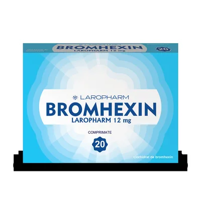 Bromhexin, Laropharm | 12mg x 20 comprimate