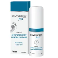Spray antiperspirant pentru picioare Santaderm, Viva Pharma | 100 ml