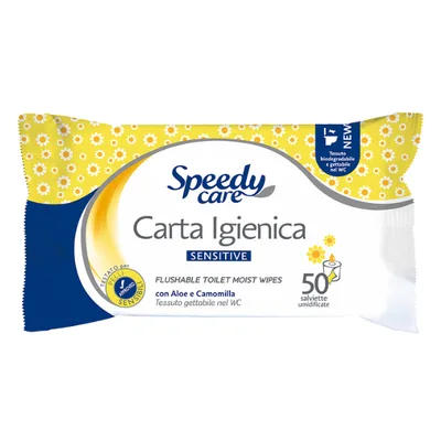 Hartie igienica umeda Speedy Care, O-PAC | 50 buc