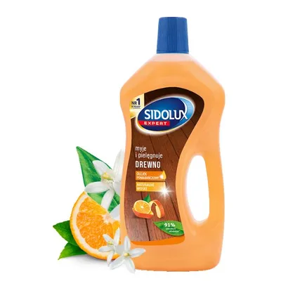 Solutie curatare Suprafete lemn Portocale Sidolux Expert Plus, Lakma | 750 ml