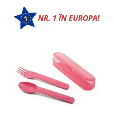 LINGURITA SI FURCULITA SET HRANIRE ROZ +12 LUNI 3400767