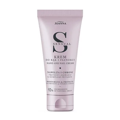Crema hidratanta pentru maini si unghii cu Proteine de Matase si Vitamine Sensual, Joanna | 100 g