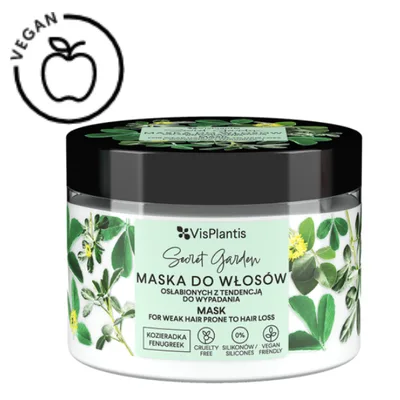Masca de par Vis Plantis pentru par deteriorat cu tendinta de cadere, Green Pharmacy | 300 ml