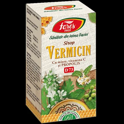 Sirop Vermicin cu miere si propolis, D73, 100 ml, Fares
