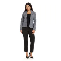 Sacou dama DT22S43 gri/rosu cadrilat, Dress to Impress | marimea 40
