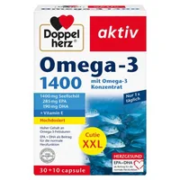 Omega 3 1400 mg XXL, Doppelherz Aktiv | 40 capsule