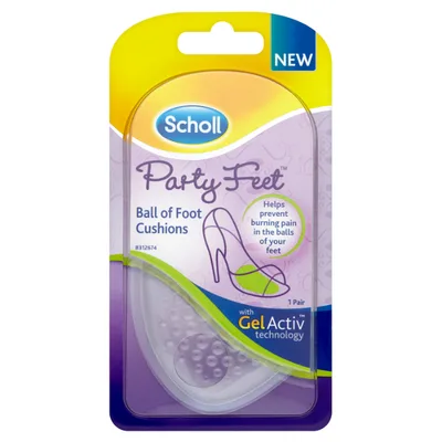 Branturi Scholl tip pernite gel pentru talpi PARTY FEET, Reckitt Benckiser | 1 pereche
