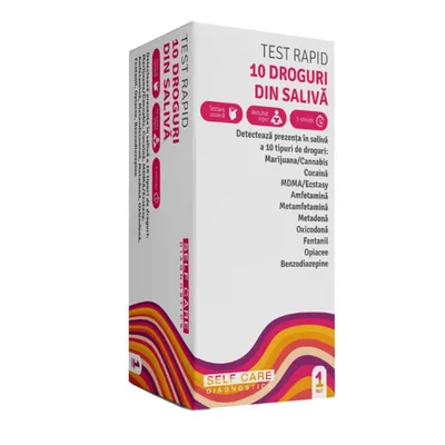 Test rapid antidrog din saliva, Self Care Medical