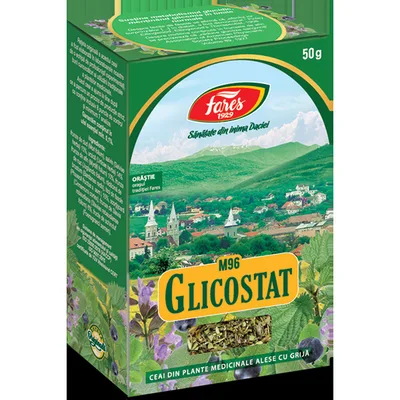 Glicostat, M96, ceai la punga, Fares | 50G