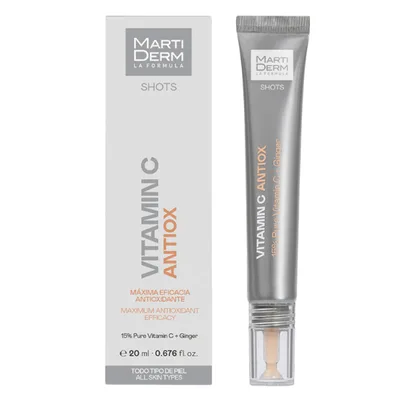 Gel fluid antioxidant cu vitamina C Antiox Shots, Martiderm | 20 ml