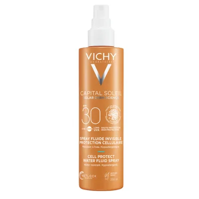 Spray fluid invizibil cu protectie solara SPF30+ Cell Protect, Capital Soleil, Vichy | 200 ml