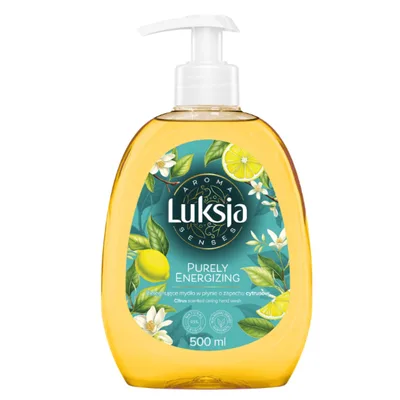 Sapun lichid AROMA SENSES PURELY ENERGIZING cu pompita, Luksja | 500 ml
