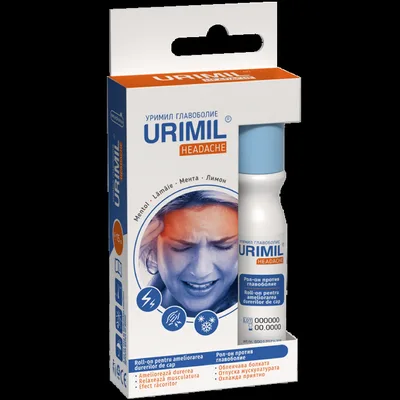 Urimil Headache roll-on impotriva durerilor de cap, Naturpharma | 15 ml