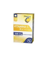 Vitamina C 500 mg, Gedeon Richter | 30 comprimate filmate