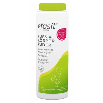 Pudra deo activa pentru picioare si corp, Efasit | 100 g