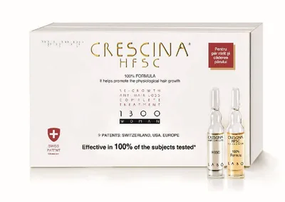 Tratament complet pentru femei Crescina Transdermic HFSC 1300 WOMAN, Labo | 10 + 10 fiole x 3.5 ml