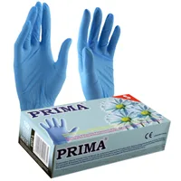 Manusi examinare nitril albastre nepudrate L Prima, Top Glove | 100 buc