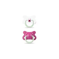 Set suzete din silicon de noapte 0-6 luni, iepure, Suavinex | 2 bucati
