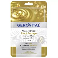Masca pentru fata cu efect antiage Hidrogel, Gerovital, Farmec | 1 bucata