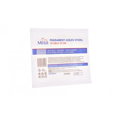 Plasture steril Pore 10CM X 10CM, Minut