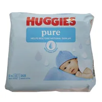 Huggies Pure servetele umede trio  | 3 pachete x 56 bucati