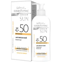 Lapte pentru protectie solara SPF50 H3 Derma+ Sun, Gerovital,  Farmec | 150 ml