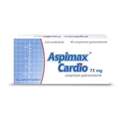 Aspimax cardio, Laropharm | 75mg x 40 comprimate gastrorezistente