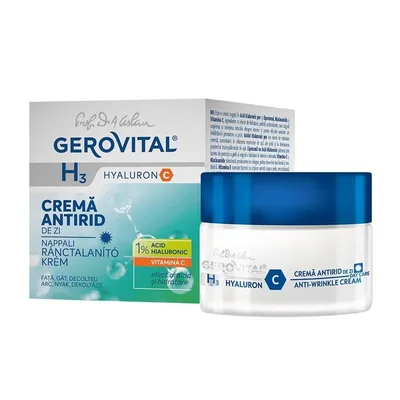 Crema antirid de zi H3 Hyaluron C, Gerovital , Farmec | 50 ml