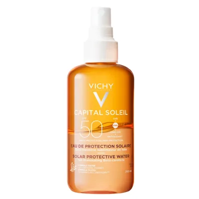 Apa cu protectie solara pentru un bronz sporit SPF50+ Capital Soleil, Vichy | 200 ml