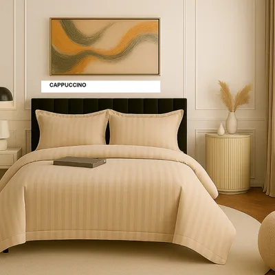 Lenjerie de pat DAMASC cappuccino 230x260 cm, Ralex | 1 buc