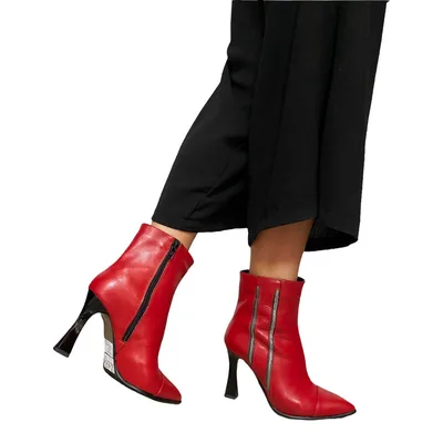Botine LARISSA 22107.1 roșu, Raxela | marimea 37