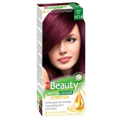 Vopsea de par M14 - Rosu cireasa, MM Beauty | 110 g