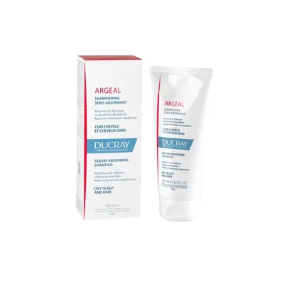 Sampon Crema sebo-absorbant pentru par gras Ducray Argeal, Pierre Fabre | 200 ml