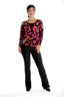 Bluza ie CI23082 SIZE negru & ciclame, Cesy | marimea XXXL
