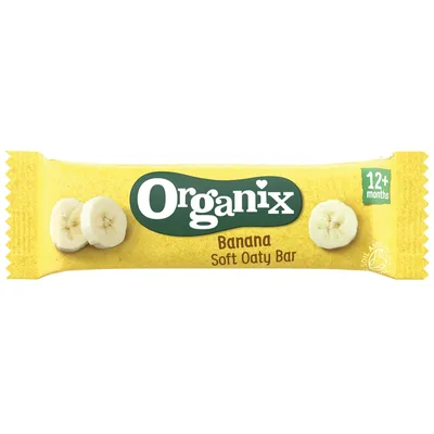 Baton ecologic Bio din ovaz integral cu banane 12+ luni, Organix | 23 g