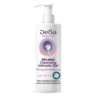 Gel intim micelar pentru perioada sarcinii si postanatala DEBA Delicate Care, Rubella | 200 ml