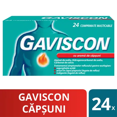 Gaviscon capsuni, Reckitt Benckiser | 16 comprimate