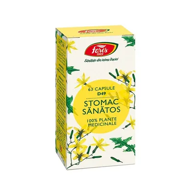 Stomac sanatos D49, 63 capsule, Fares